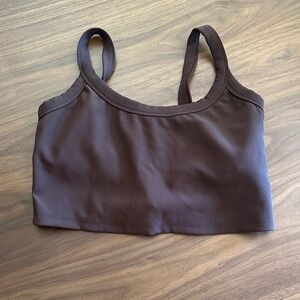 Women's Dark Brown Tank Top